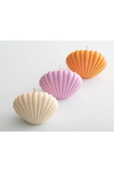 3'lü Küçük Istiridye Set Kokulu Mum ürün görseli