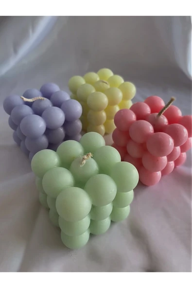 Bubble Renkli 4'lü Kokulu Mum ürün görseli