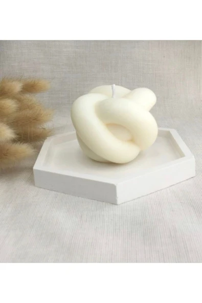 Dekoratif Düğüm Mum Vanilya Kokulu