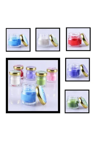 10 Adet Mini Kavanoz Kına Söz Nişan Mum Premium Soya Wax