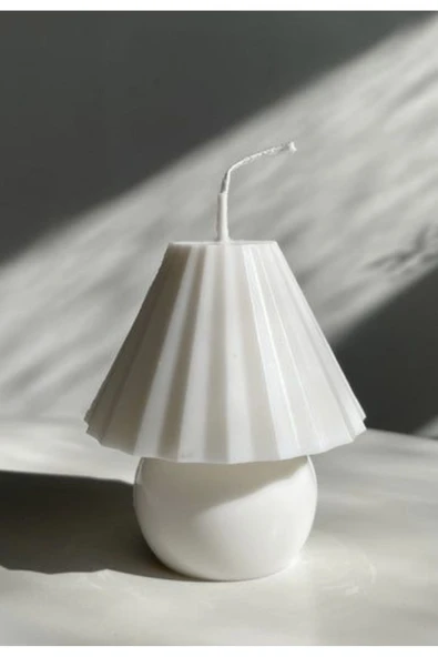 Abajur Mum Beyaz Renkli ürün görseli