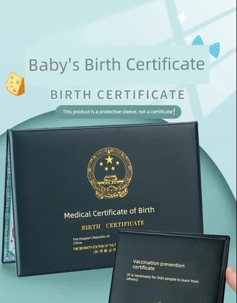 Yeni Doğan Bebek Doğum Belgesi ve Aşı Kaydı Koruyucu Kılıf - Pembe (Küçük Boy) - Model 1 - 7