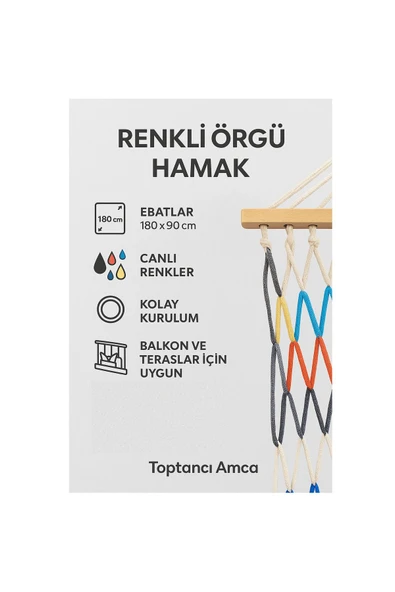 Ahşap Makine Örgülü Fileli Tek Kişilik Uygun 90x 180 Cm - 2