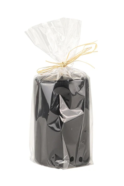 Silindir Mum Siyah 10 Cm - Resim 2