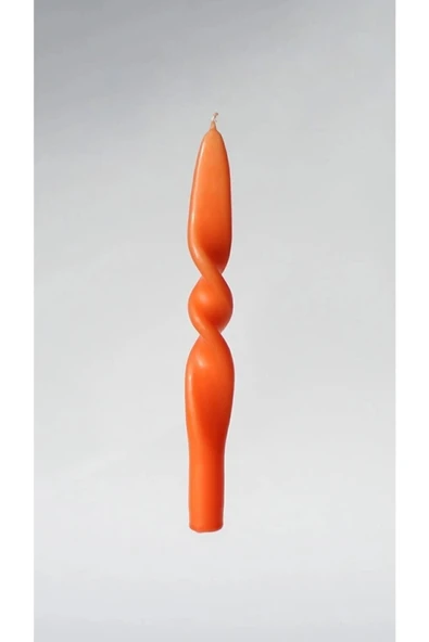 Turuncu Burgu Şamdan Kokulu Dekoratif Mum ürün görseli