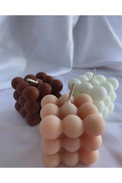 Kahverengi Kokulu Bubble Set Mum - Resim 2