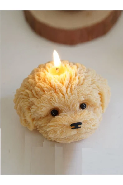 Dekoratif Kokulu Köpek Mum (8 Cm) Köpek ürün görseli