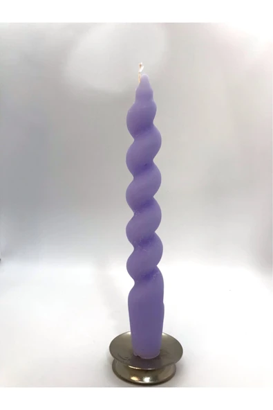 Dekoratif Kokulu Lila Şamdan Mumu ürün görseli