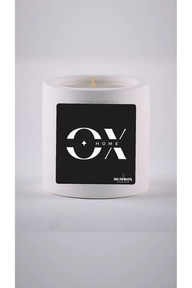 Oxhome Dekoratif Beton Mum Bardak Obje Kokulu Mumbox - 1