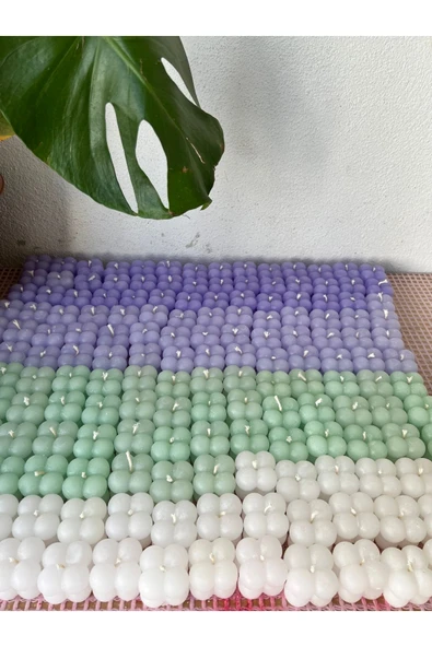 50 Adet Pleksi Kutulu Mini Bubble Mum Nişan Söz Kına Doğum Günü - Resim 2