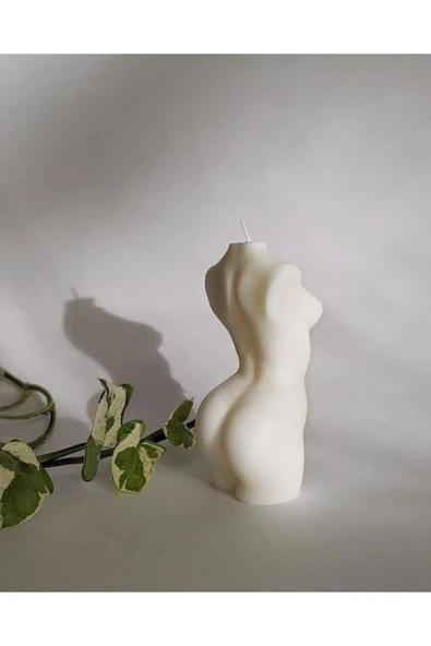 Beyaz Kokulu Venüs Kadın Dekoratif Vücut Mum -12 Cm - 2