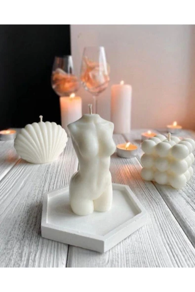 Bernamiofficial 3' Lü Kahverengi Bubble Mum Set - Resim 2