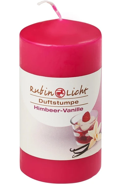 Kokulu Silindir Mum 110x60mm Ahududu & Vanilya ürün görseli