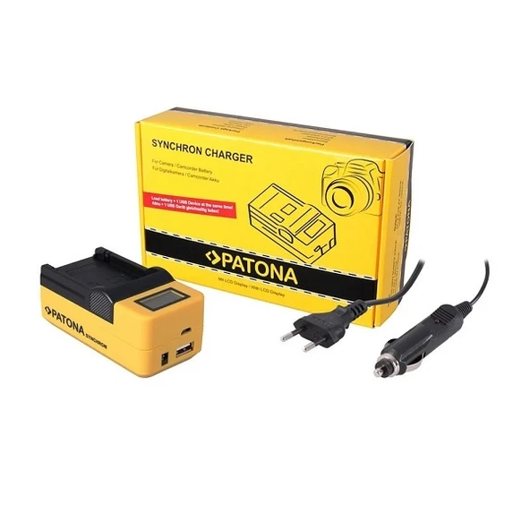 Patona NP-FW50 Lcd Ekranlı Sony Uyumlu Şarj Cihazı - Resim 2