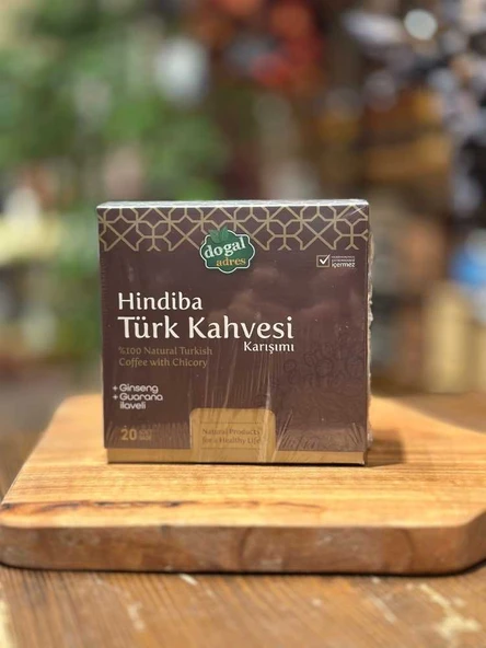 DOĞAL ADRES HİNDİBA TÜRK KAHVESİ (20 ADET ŞASE) ürün görseli 1