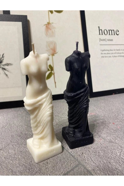 Venüs Kadın 2li Body Soya Mum 12 cm ürün görseli