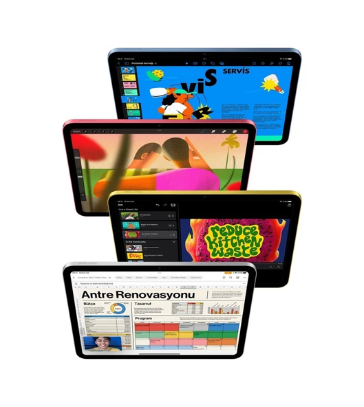 Apple iPad 10 64 Nesil MCM94TU/A Wi-Fi 64 GB 10.9" Tablet Sarı - 3