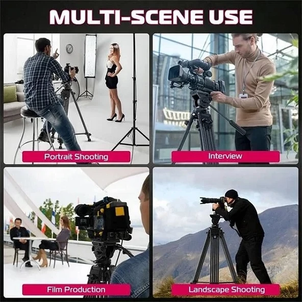 Ulanzi MT-81 Alüminyum 360 Ball Head Kafa Video Tripod - 4