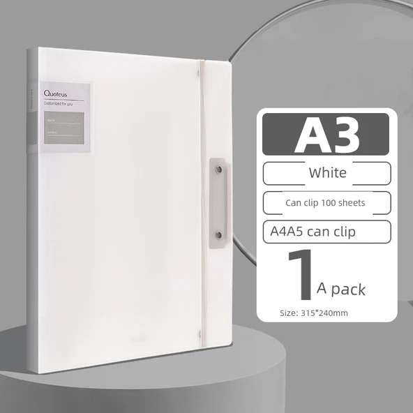 A3 Dosya - [1 Paket] Katlanabilir Test Kağıdı Tutucu - Anlaşıldı