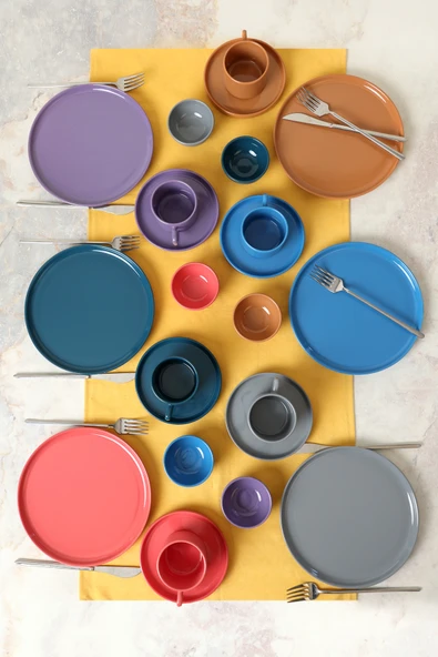 Keramika Mixed Kahvaltı Takımı 24 Parça 6 Kişilik 406-620