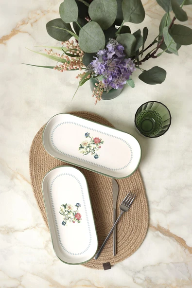 Keramika Rose Line Noyan Kayık Tabak 26 Cm 2 Adet 22913 - 4