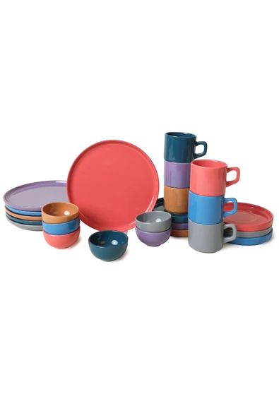 Keramika Mixed Kahvaltı Takımı 24 Parça 6 Kişilik 406-620 - 6