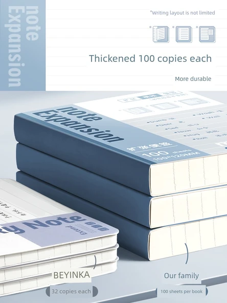 Yapışkan Not Kağıdı - Yatay Çizgi - 2 Paket (Büyük) - 100 Yaprak - 2