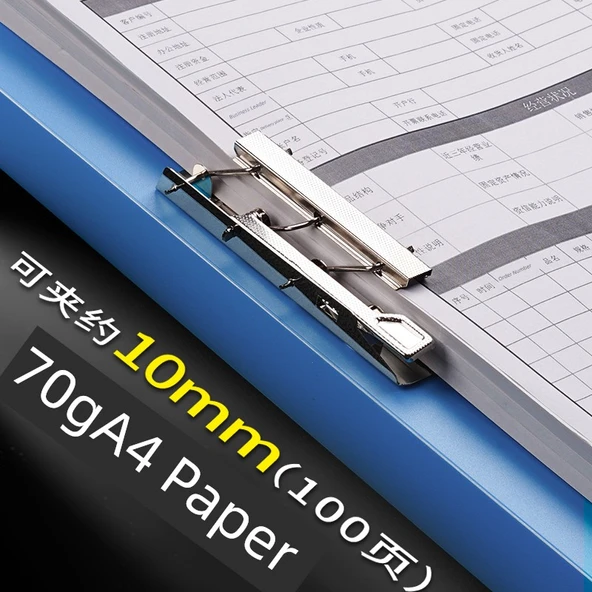 A4 Kağıt Depolama Kitabı - Kalınlaştırılmış - Askı Tasarımı - Tek Klips - 2 Paket - 2