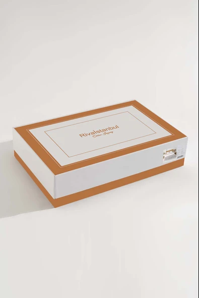 Rivaİstanbul Botanical Çift Kişilik Nevresimli Pike Takımı - 7 Parça Çeyiz Seti - Resim 7