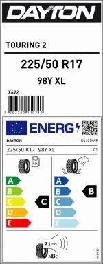 225/50R17 98Y XL TOURING 2 DAYTON - 4