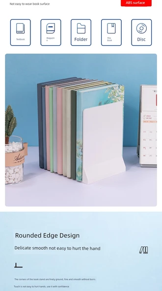 Katlanabilir Kitap Rafı - Beyaz - İki Parça - 7