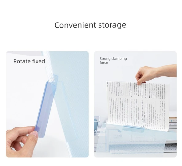 A4 Dönme Klasörü - Renkli 10 Paket Makaron Renk Sistemi - Resim 8