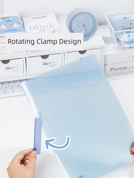 A4 Dönme Klasörü - Renkli 10 Paket Makaron Renk Sistemi - Resim 3