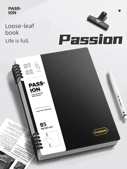 B5 Boş Sayfa Defter - Kareli Siyah + Beyaz - 2 Paket - 2