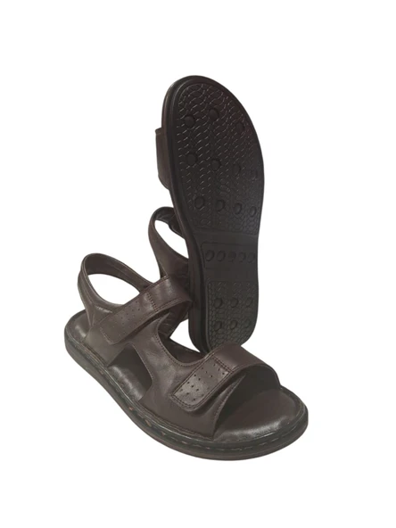 Esem 1215 Hakiki Deri Erkek Sandalet - Resim 8