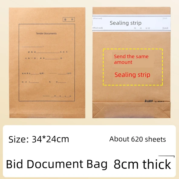 A4 Teklif Dosyası - 10 Adet - 8cm - Bantlı