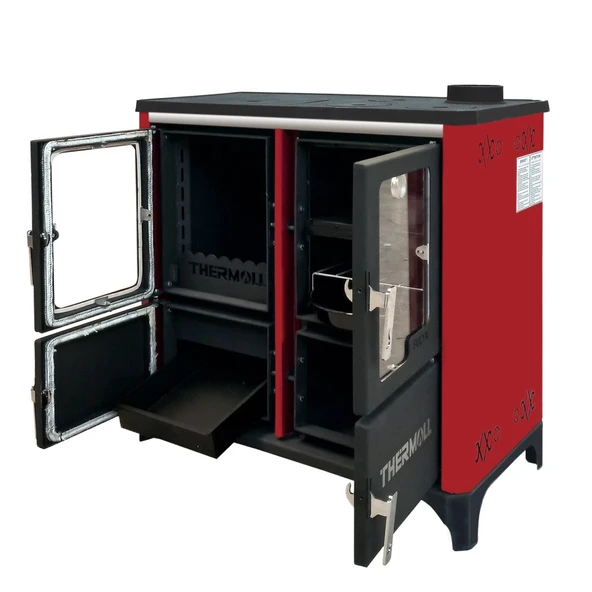 THERMALL T-25 FULYA Yatay Şömine Fırınlı Kal. Kazanı(25.000 kcal/h-290 kW)(Pompa İmb. Deposu DAHİL) - 2