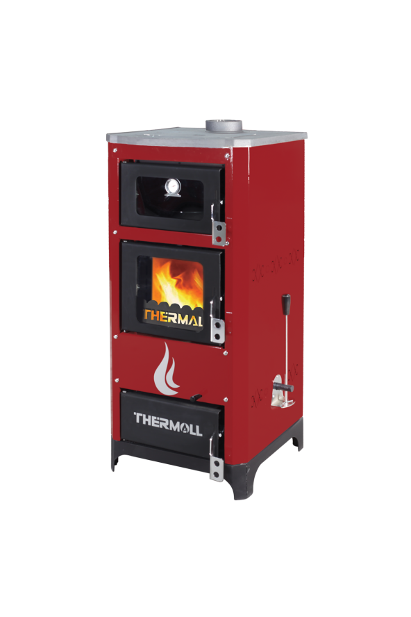 THERMALL T-25 MANOLYA Dikey Şömine Fırınlı Kal. Kazanı(25.000 kcal/h-290 kW)(Pompa İmb. Deposu DAHİL)