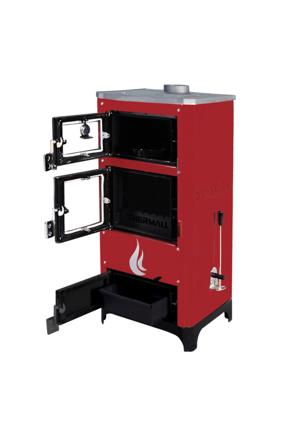 THERMALL T-25 MANOLYA Dikey Şömine Fırınlı Kal. Kazanı(25.000 kcal/h-290 kW)(Pompa İmb. Deposu DAHİL) - 2