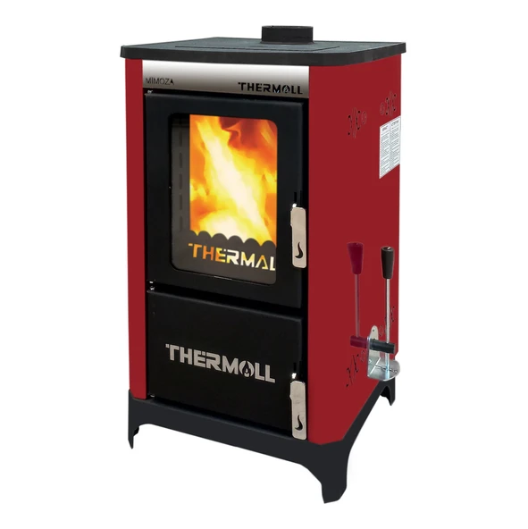 THERMALL T-25 MİMOZA Mini Şömineli Kalorifer Kazanı (25.000 kcal/h - 290 kW)(Pompa İmb. Deposu DAHİL) - 1