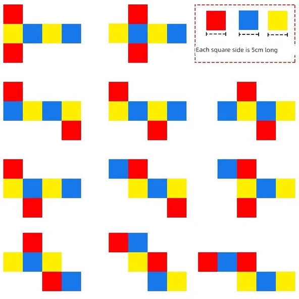 Matematik Öğretim Araçları - Kübik Kutusu Çerçevesi + Yüzey Alanı [KJZK-3] - 9