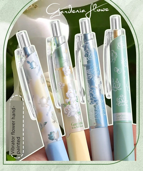 Bahçe Çiçeği Kokulu Mekanik Kalem - 0.5mm - 4 Adet + 100 Kurşun Ucu - 12