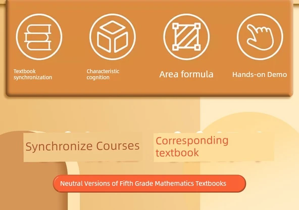 Beşinci Sınıf Matematik Öğretim Araçları - Geliştirilmiş Malzeme - 5 Parça - 7