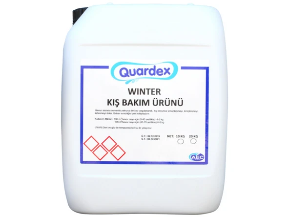 Quardex Kış Bakım Ürünü (Sıvı) 20 Kg 1 Adet