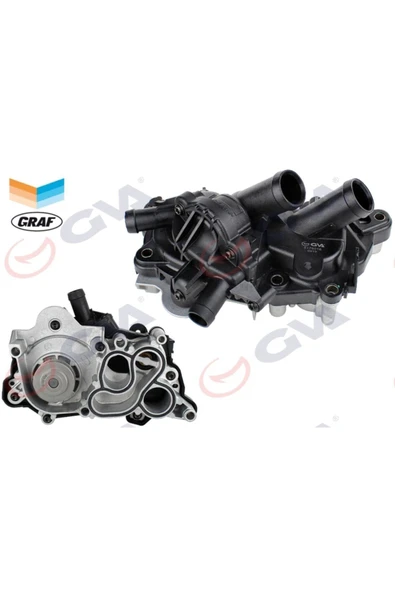 GVA 5275272 Su Pompası Golf Vıı Leon A3 1.0 1.2 1.4 1.6 Tsı 4 Çıkışlı Termostat Su Pompası ürün görseli 1