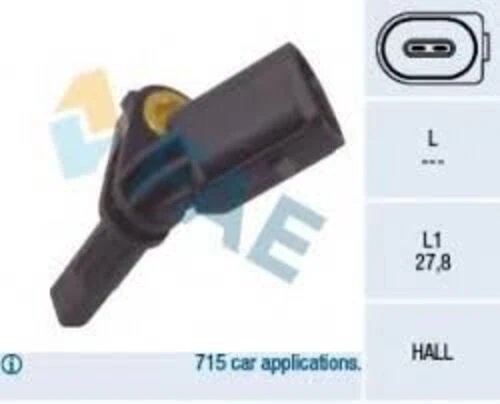 FAE 78064  TEKERLEK HIZ SENSÖRÜ GOLF 5-JETTA 3-PASSAT-T5-T6-CADDY