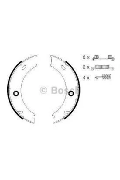 Bosch 0986487611 El Fren Balatası Lt28-46 96-06 / Sprınter 96-06 Çıft Teker 170x40 ürün görseli 1