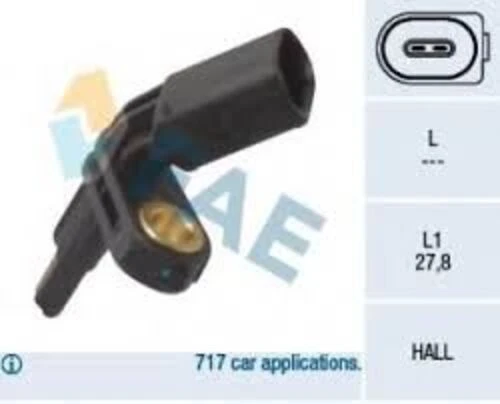 FAE 78012  TEKERLEK HIZ SENSÖRÜ GOLF 5-JETTA 3-PASSAT-T5-T6-CADDY