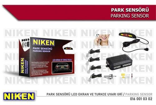 Niken 0160010302  Park Sensörü Led Ekran Ve Turkce Uyarı Gri ürün görseli 1