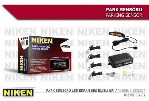 Niken 0160010202  PARK SENSÖRÜ LED EKRAN SES İKAZLI GRI